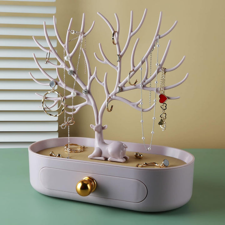 MORE&LESS Aluminiumlegierung Griff Geweih Schmuck Display-Rack Baum Turm hängenden Ring Ohrringe Hal