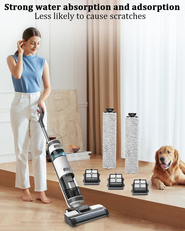 6 Stück Zubehörset für Tineco iFloor 3/Floor One S3 Zubehör Set Nass-und Trockensauger Ersatzteile E