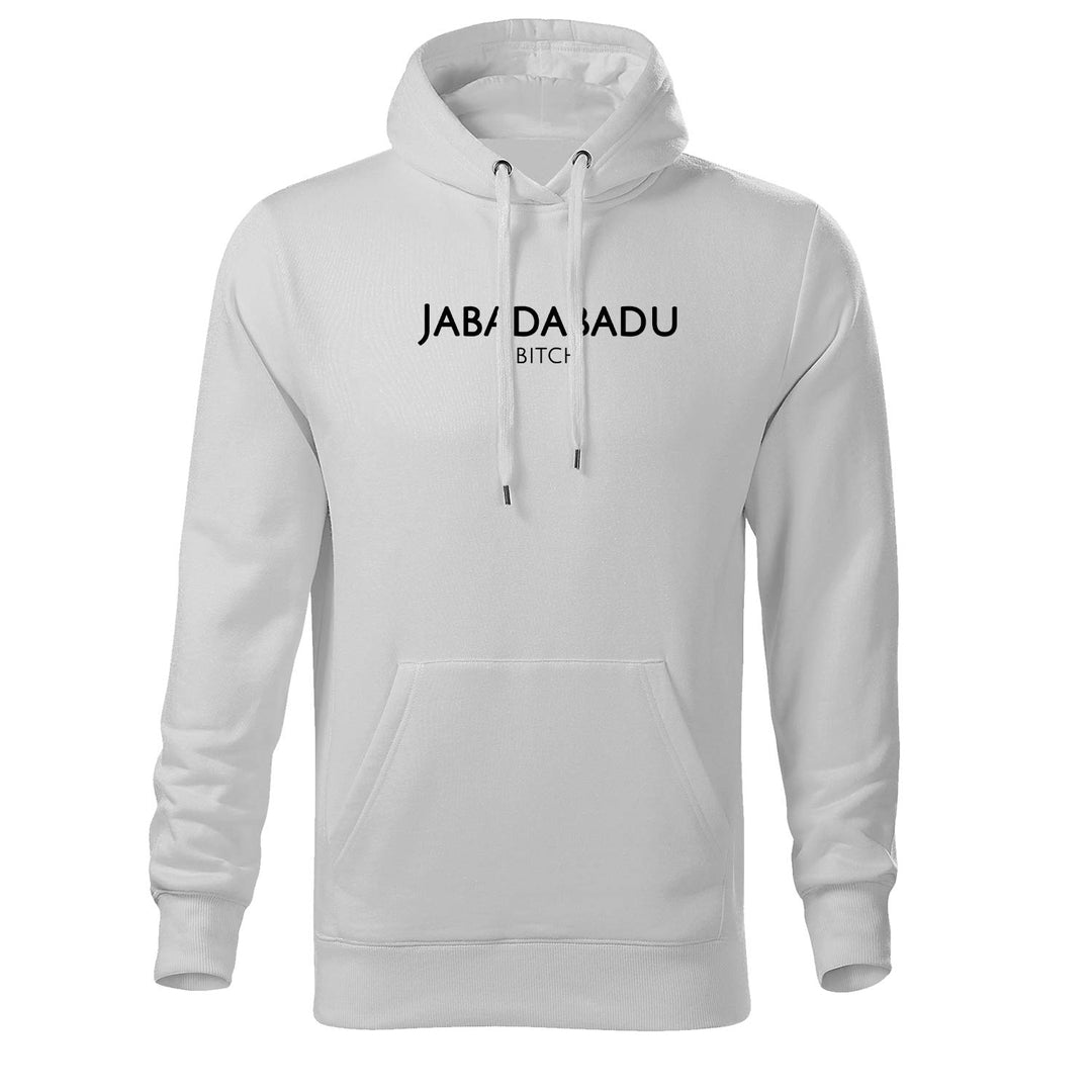 OwnDesigner Jabadabadu Trainingspullover Herren mit Kapuze für Männer (Cape 447 2XL Weiss)