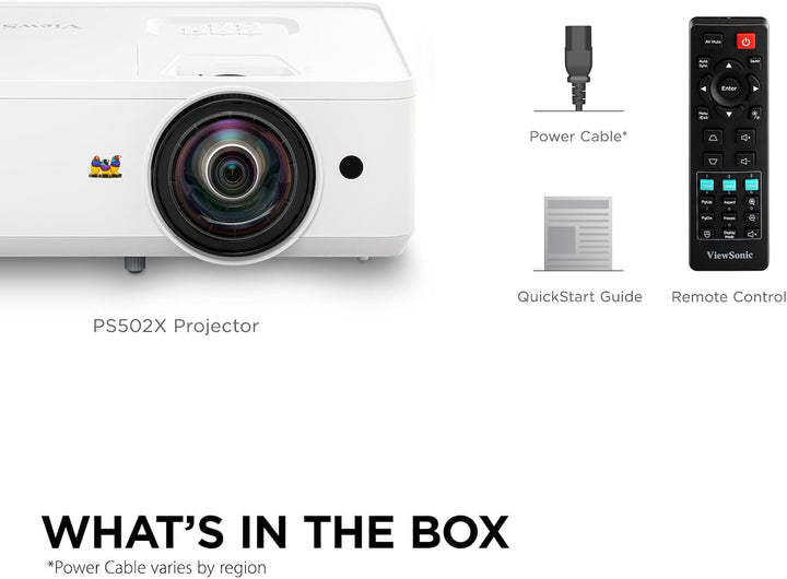 Viewsonic PA503S 3D Heimkino DLP Beamer (SVGA, 3.600 ANSI Lumen, HDMI, 2 Watt Lautsprecher, 1.1x opt