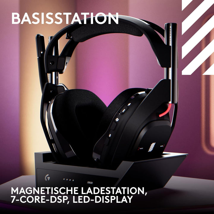 Logitech G Astro A50 LIGHTSPEED kabellose Gaming-Headset + Basisstation (Gen 5), PRO-G GRAPHENE, 3-S