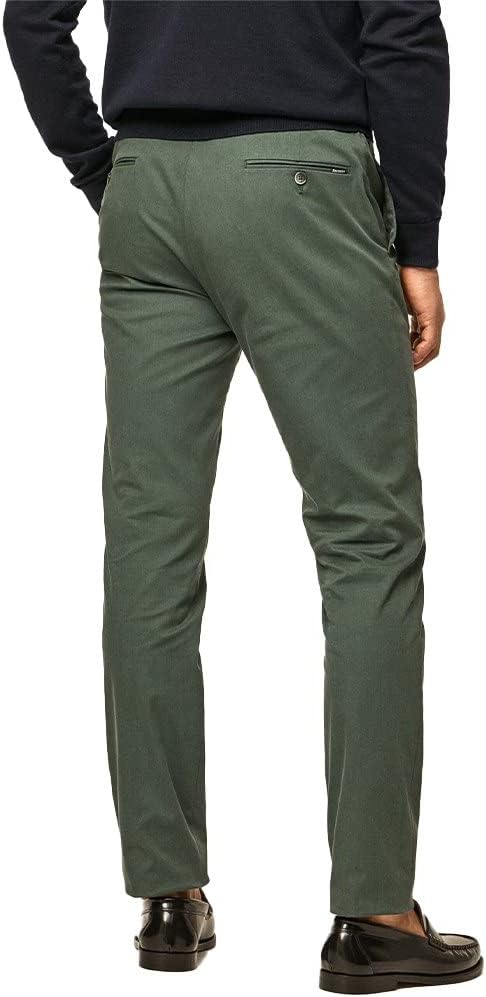 Hackett London Herren Perfect Tencel Chino Hose 32W / 34L Dark Green, 32W / 34L Dark Green