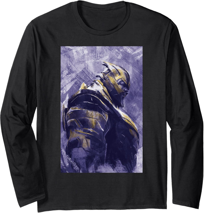 Marvel Avengers: Endgame Thanos Painted Portrait Langarmshirt