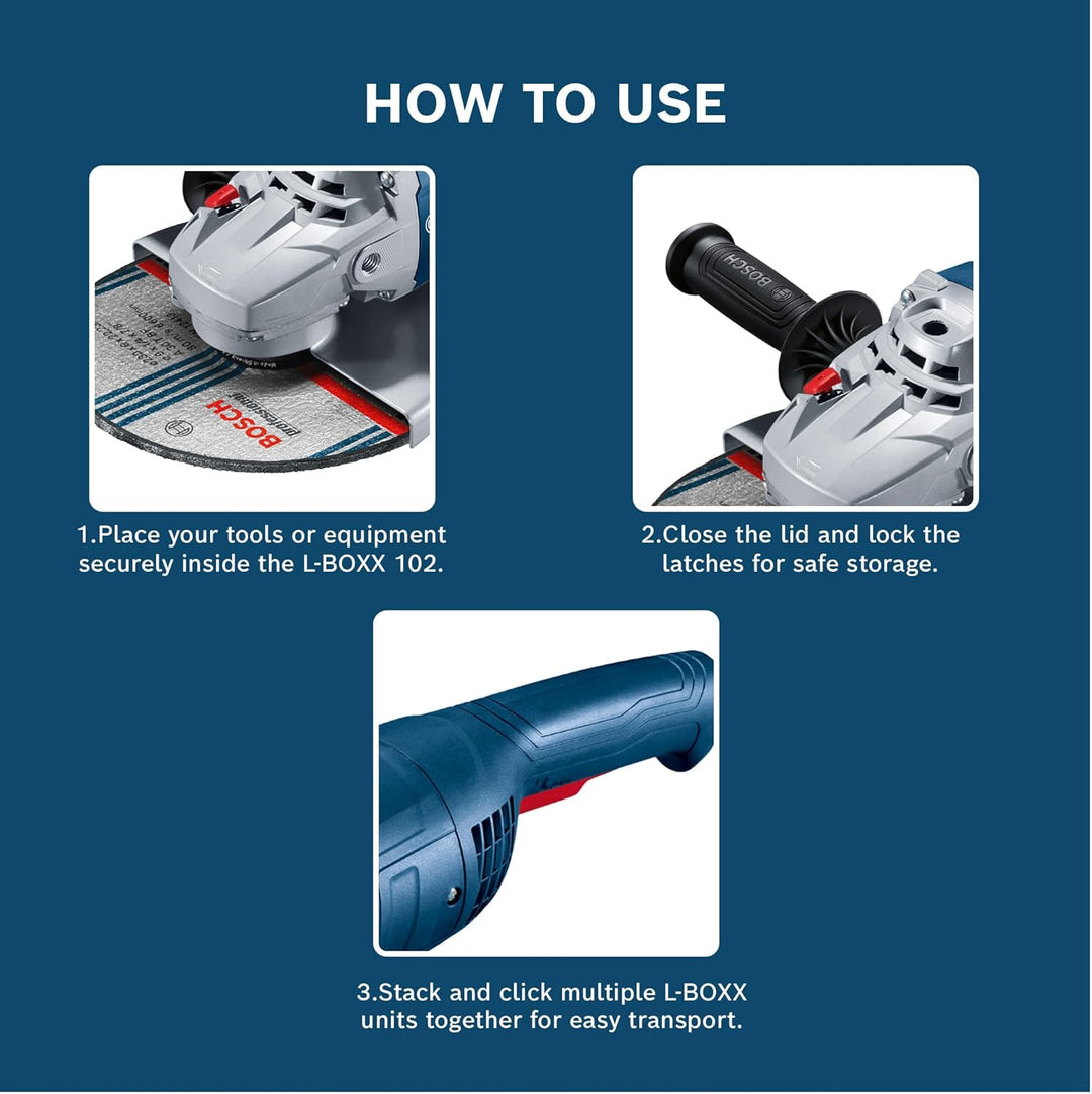Bosch Professional Koffersystem L-BOXX 102 (Ladevolumen: 9,9 Liter, max. Belastung: 25 kg, Gewicht: