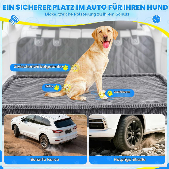 Loiion Hundebett Grosse Hunde Auto, rutschfeste Hundematte Auto, Weicher Rücksitz Autodecke Hund Rüc