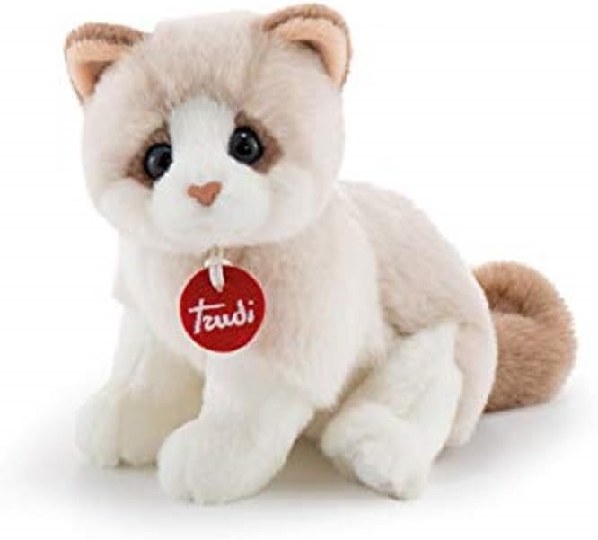 trudi 20872 Klassik Plüschkatze Brad ca. 19 cm, Grösse S, hochwertiges Stofftier mit weichen Materia