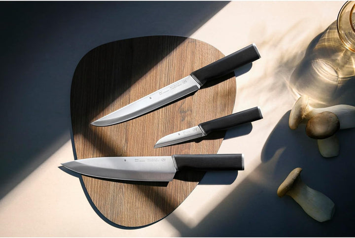 WMF Messerblock unbestückt leer ohne Messer Flextec Cromargan Edelstahl rostfrei schwarz & Kineo Mes