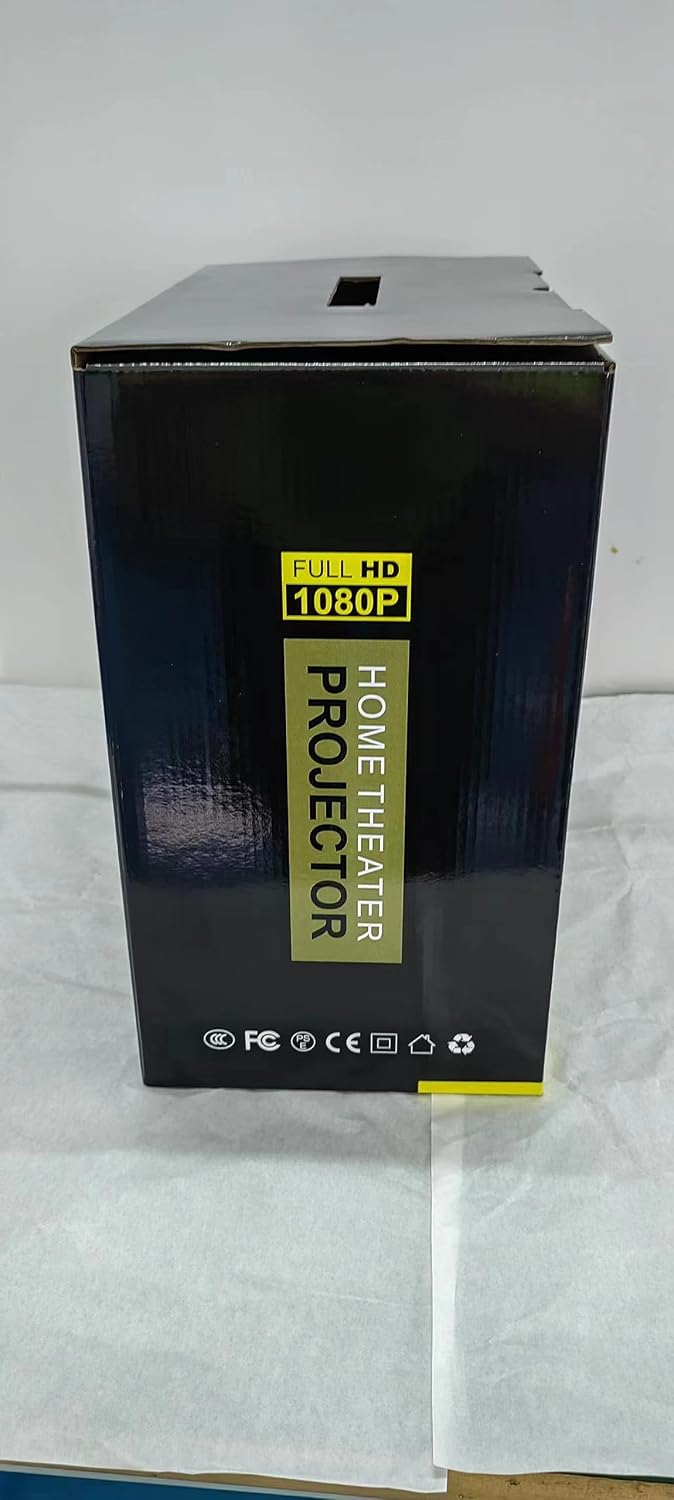Tragbarer 4K Smart Beamer mit Google TV, 1200 ANSIBeamer Heimkino, MEMC,Dual-Helligkeit Modus, Kurzd