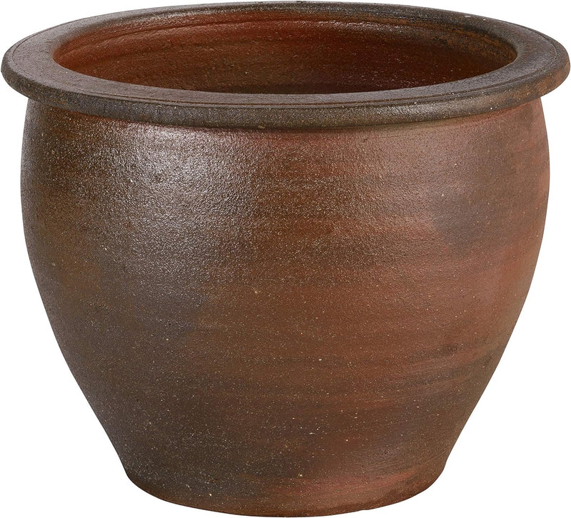 TucanoHamburg Blumentopf, Modell Lotus braun 38x30cm, frostfest