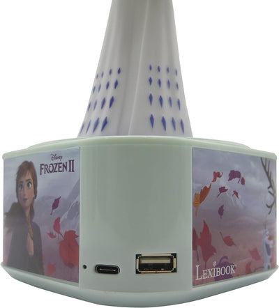 Lexibook BTD80FZ Frozen Lautsprecher, Leuchtfigur, Bluetooth 5.0, USB Typ C Die Eiskönigin, Die Eisk