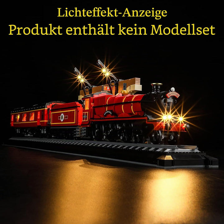 GEAMENT LED Licht-Set Kompatibel mit Lego Harry Potter Hogwarts Express - Beleuchtungsset für 76405