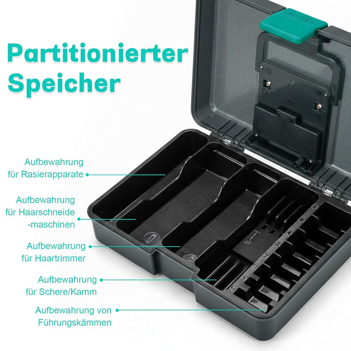VGR 840 Profi Haarschneidemaschine Set Reinigungsbox Mit Timer-Reinigung | Hochwertige Aufbewahrungs