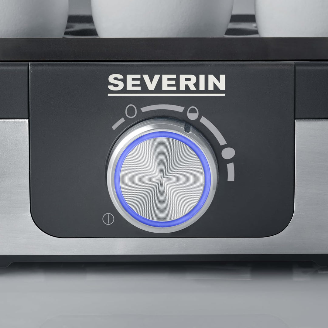 SEVERIN Eierkocher für 3 Eier mit elektronischer Kochzeitüberwachung, inkl. Messbecher mit Eierstech