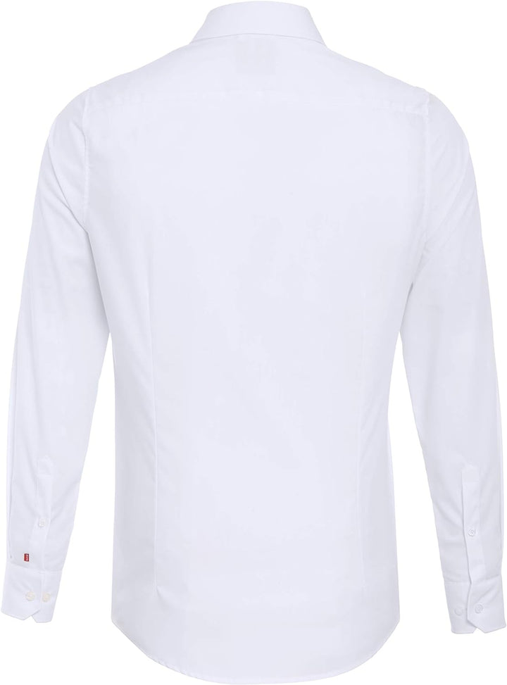 3330-784 Pure- City Hemd Red Langarm
