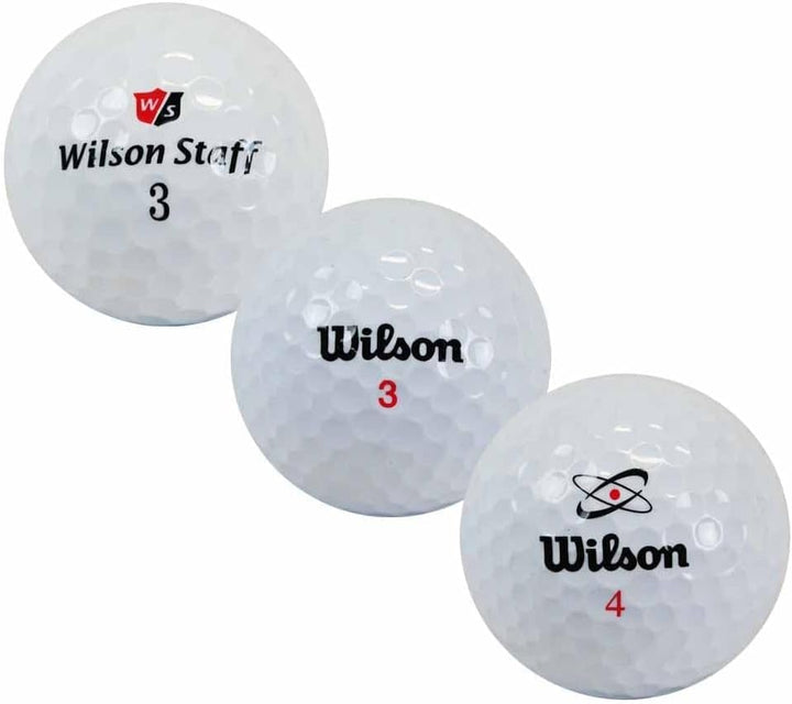 lbc-sports 50 Wilson Mix Golfbälle - AAAAA - Weiss - PremiumSelection - Lakeballs - Wie Neu