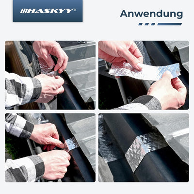 Aluminium Butylband Dachreparatur 450 mm x 5 lfm Bitumen Aluband Reparaturband Dichtband 450mm x 5m