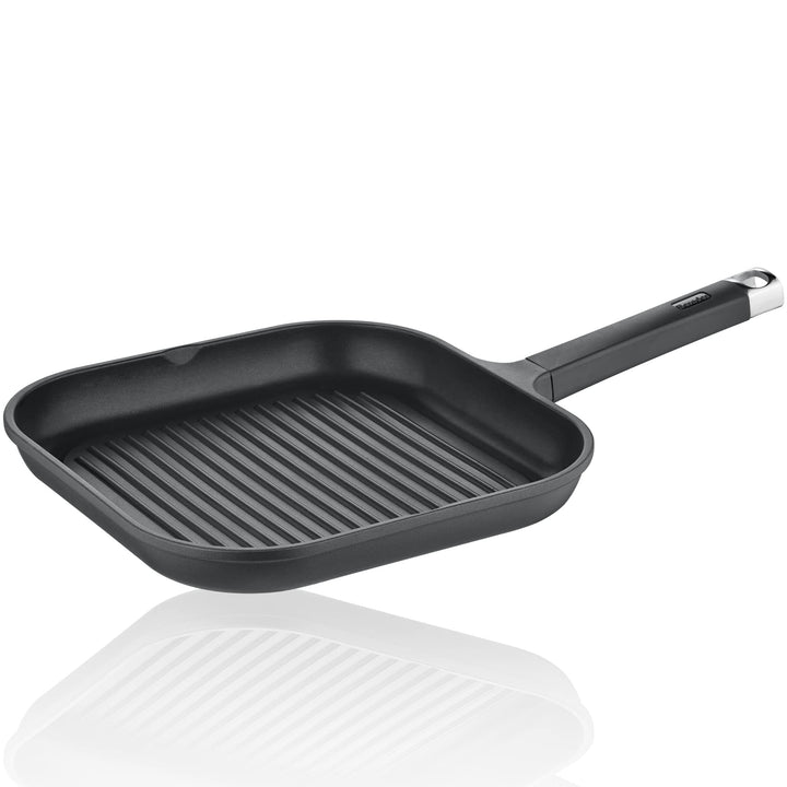 Berndes - Grillpfanne 28 x 28 cm 20 cm Linie Edition 100 aus Aluminium mit Antihaftbeschichtung a00b