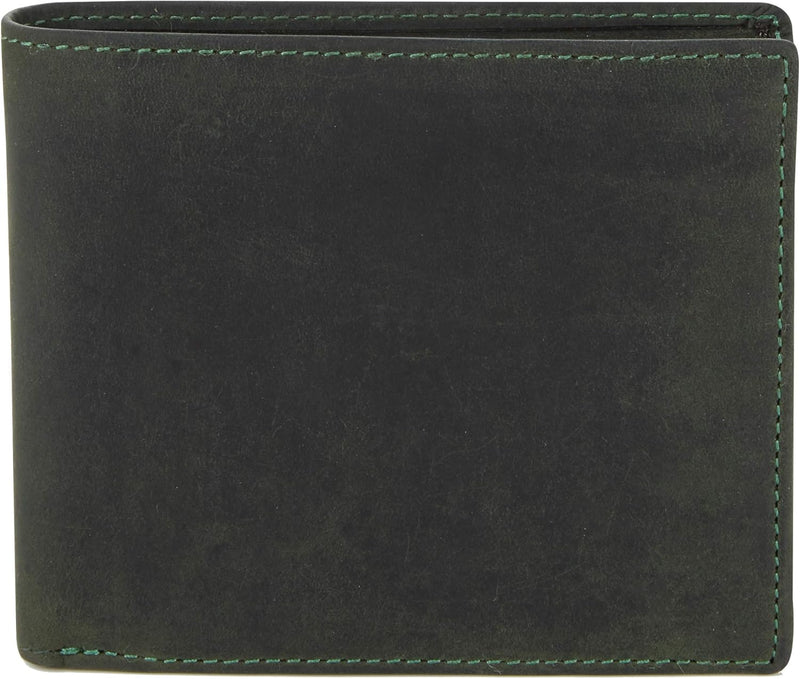 Visconti Trifold Leder Herren Geldbörse Hunter Wallet (701) RFID (Grün (Green)), Grün (Green)