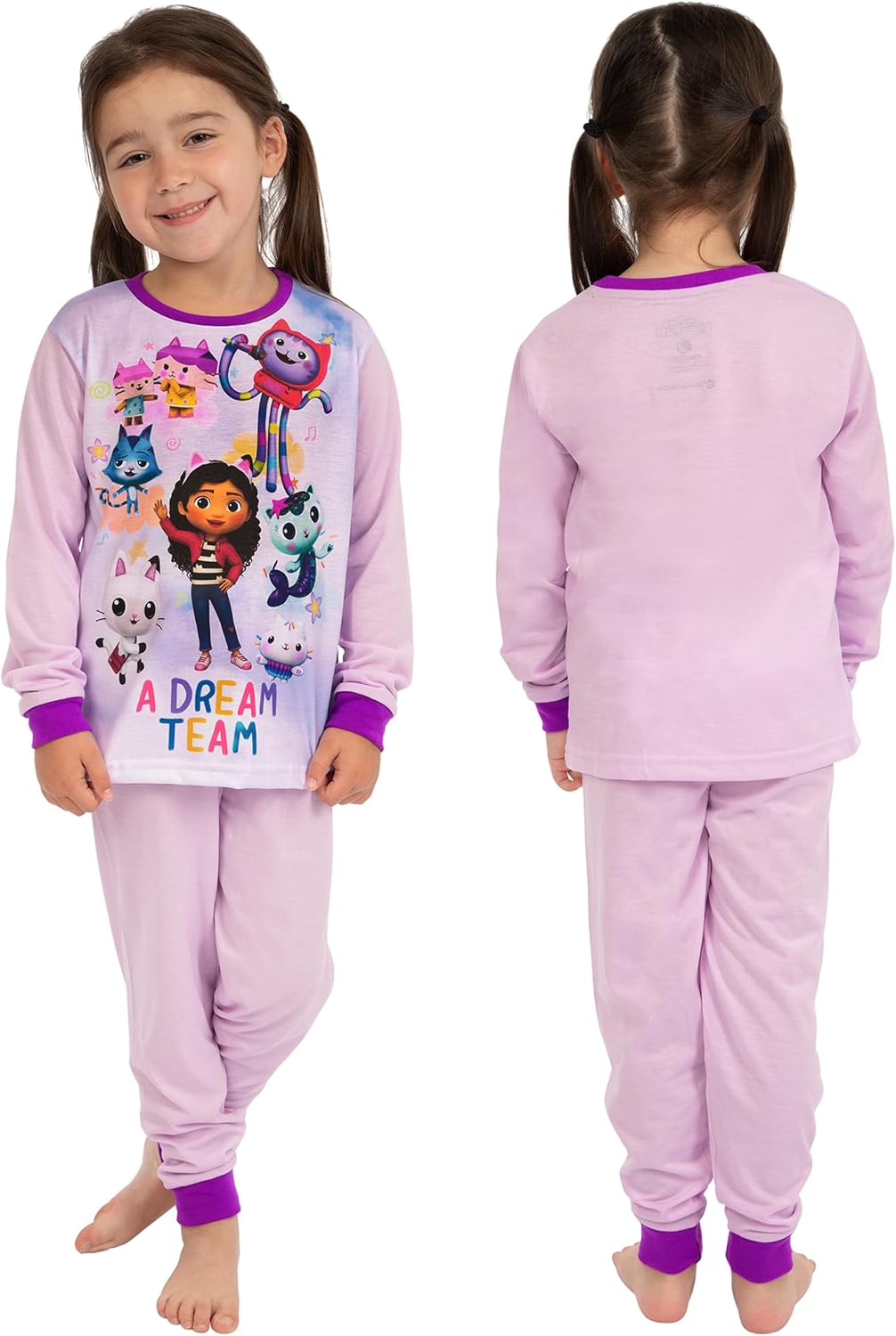 DREAMWORKS GABBY'S DOLLHOUSE Schlafanzüge 2Er-Pack | Duo Schlafanzüge Für Mädchen | Zweierpack Schla