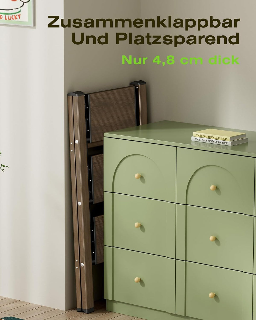 Trittleiter 3 Stufen klappbar,Tritthocker aus Aluminium | 150 kg Tragfähigkeit,Leiter mit rutschfest