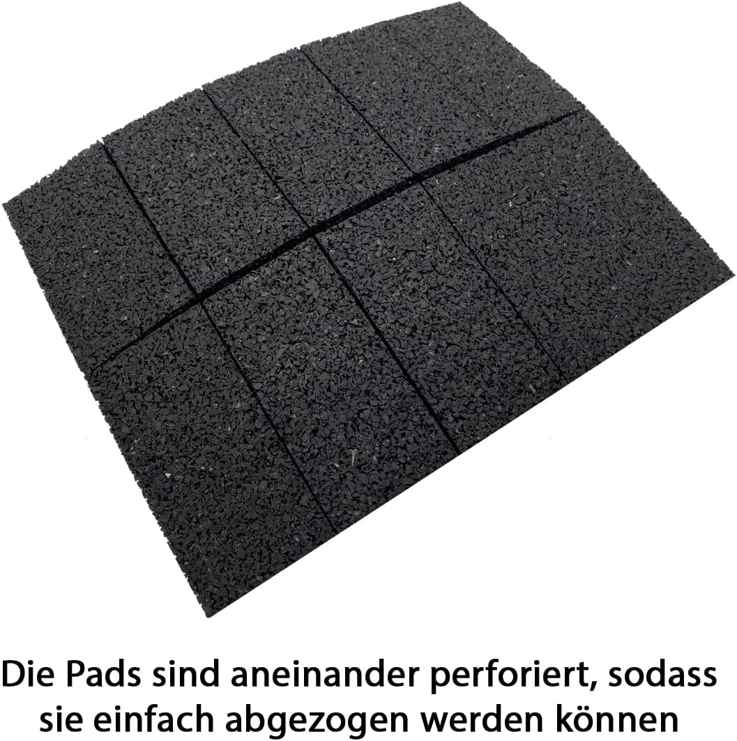 Terrassenpads 100 x 50 mm x 3mm 6mm 8mm 10mm 20mm | Unterleger aus Gummigranulat | Stärke und Menge