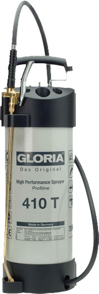 GLORIA Hochleistungssprühgerät 410 T Profiline | 10 L Füllinhalt | Profi-Drucksprüher aus Stahl | Mi