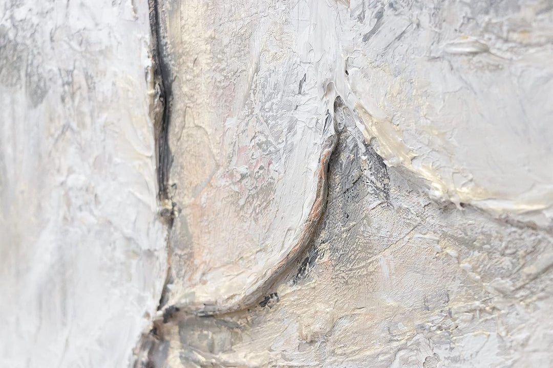 YS-Art Abstrakt XXL Acryl Gemälde auf Leinwand mit Rahmen Renaissance handgemalt Wandbilder Wohnzimm
