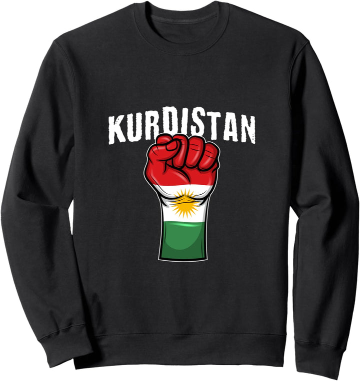 Kurdistan Faust Flagge Stolz Heimt Sweatshirt