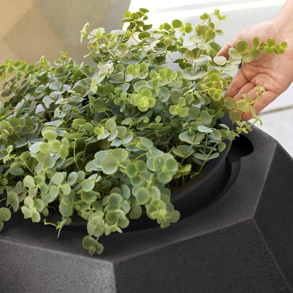 POETIC Pflanzgefäss VELSEN rund 60 Schwarz