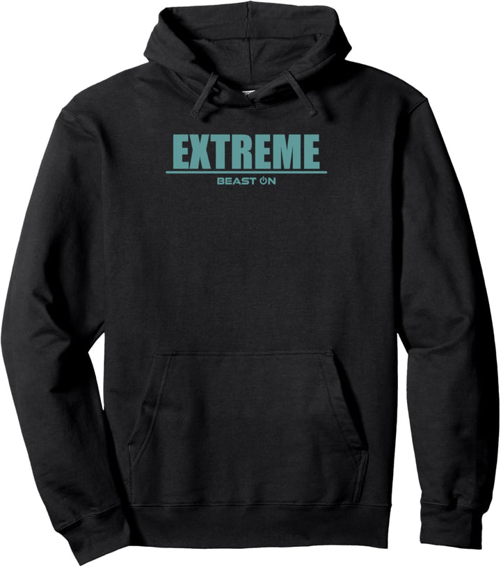 Extreme Schrift blau modern Bodybuilding Workout Fitness Gym Pullover Hoodie