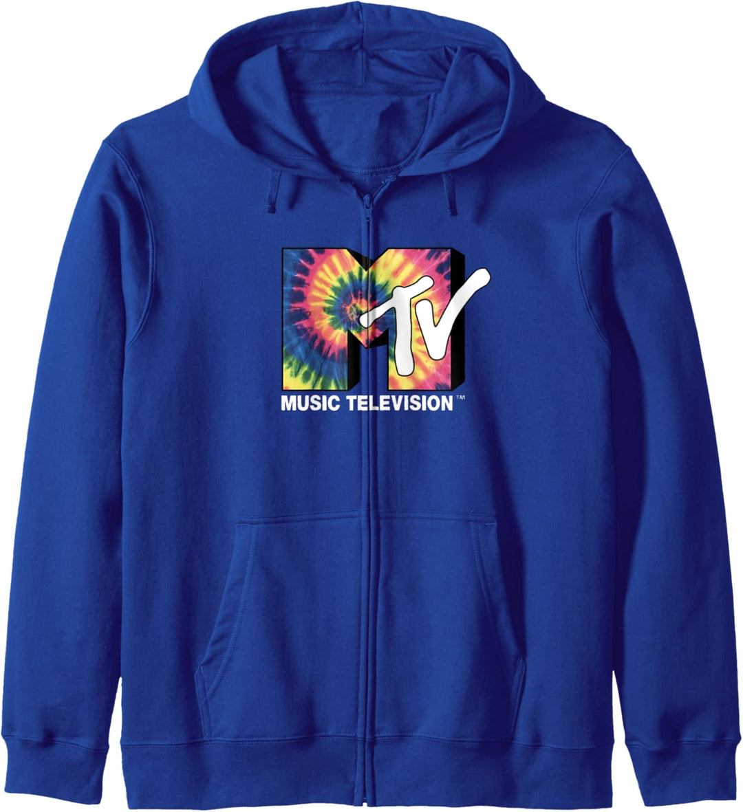 MTV Tie-Dye Neon Bold Logo Kapuzenjacke