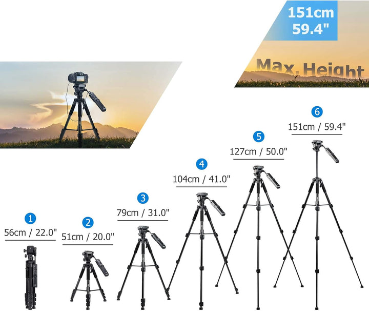 JJC VCT-VPR1 Kompaktfernbedienungsstativ für Sony Alpha A7R IV A7 III A7S II A9 A6000 A6600 A6500 A6