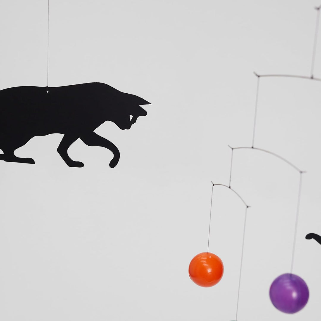 Flensted Mobiles Feline Mobile, Stahl, Mehrfarbig, 50x45 cm