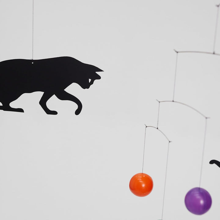 Flensted Mobiles Feline Mobile, Stahl, Mehrfarbig, 50x45 cm