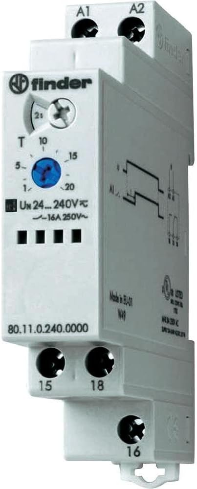 finder Serie 80 - Multispannungs-Timer, einphasig, 240 V/Gleichstrom, One Size
