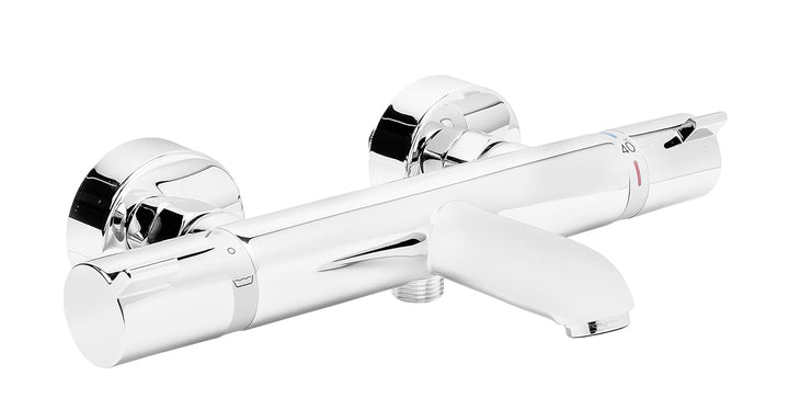 hansgrohe Ecostat - Wannenthermostat Aufputz, Wannenarmatur mit Sicherheitssperre (SafetyStop) bei 4