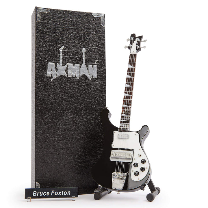 Bruce Foxton Miniatur-Gitarren-Nachbildung, handgefertigt, Ornament, 1/4-Massstab, inkl. Displaybox,