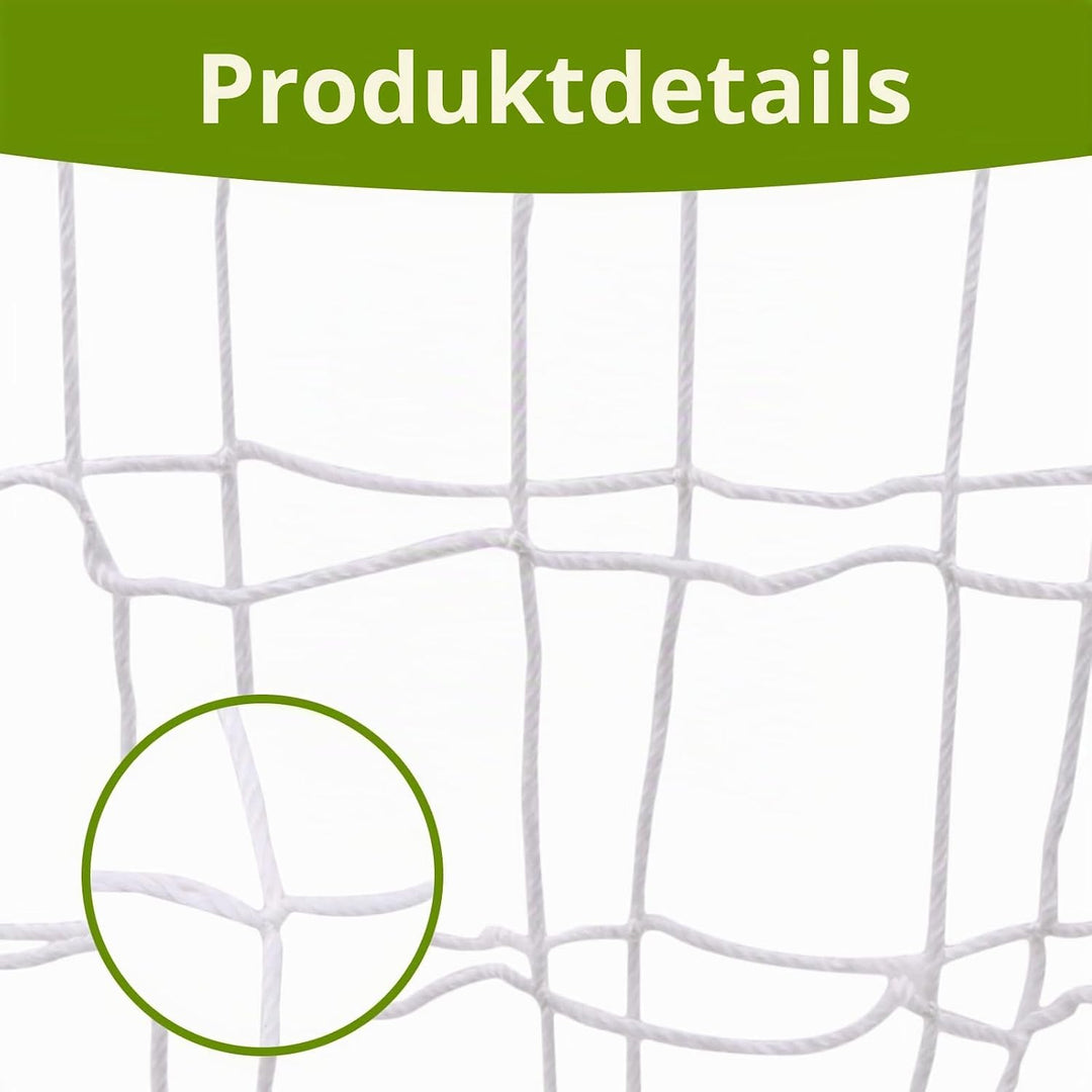 Fussballnetz 3x2 m, Tornetz 3x2m Grösse Fussballtornetz Polypropylenfaser Ersatznetz für Fussballtor