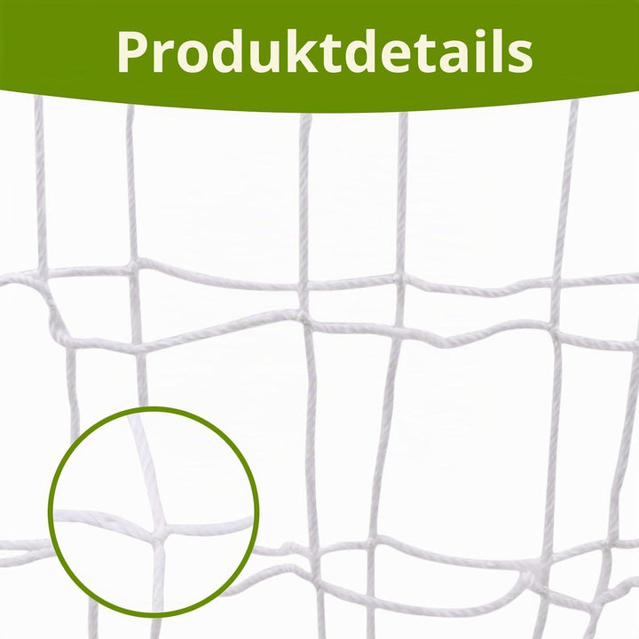 Fussballnetz 3x2 m, Tornetz 3x2m Grösse Fussballtornetz Polypropylenfaser Ersatznetz für Fussballtor