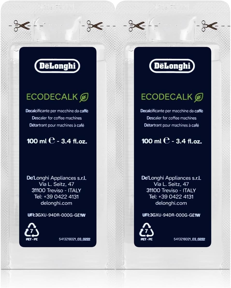 8x Delonghi Entkalker Eco Dekalk mini 200ml für Kaffee Espresso Vollautomaten