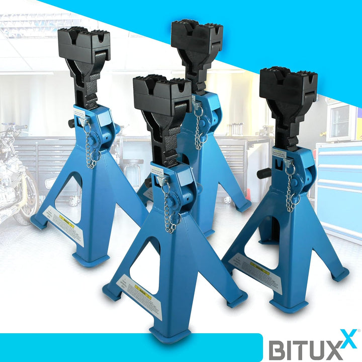 BITUXX® 4 x Unterstellböcke Auto PKW Abstellbock Stützbock Unterstellbock Wagenheber Stützen 3000 kg