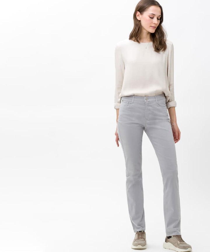 BRAX Damen Style Carola Cotton Stretch Hose 26W / 30L Grau, 26W / 30L Grau