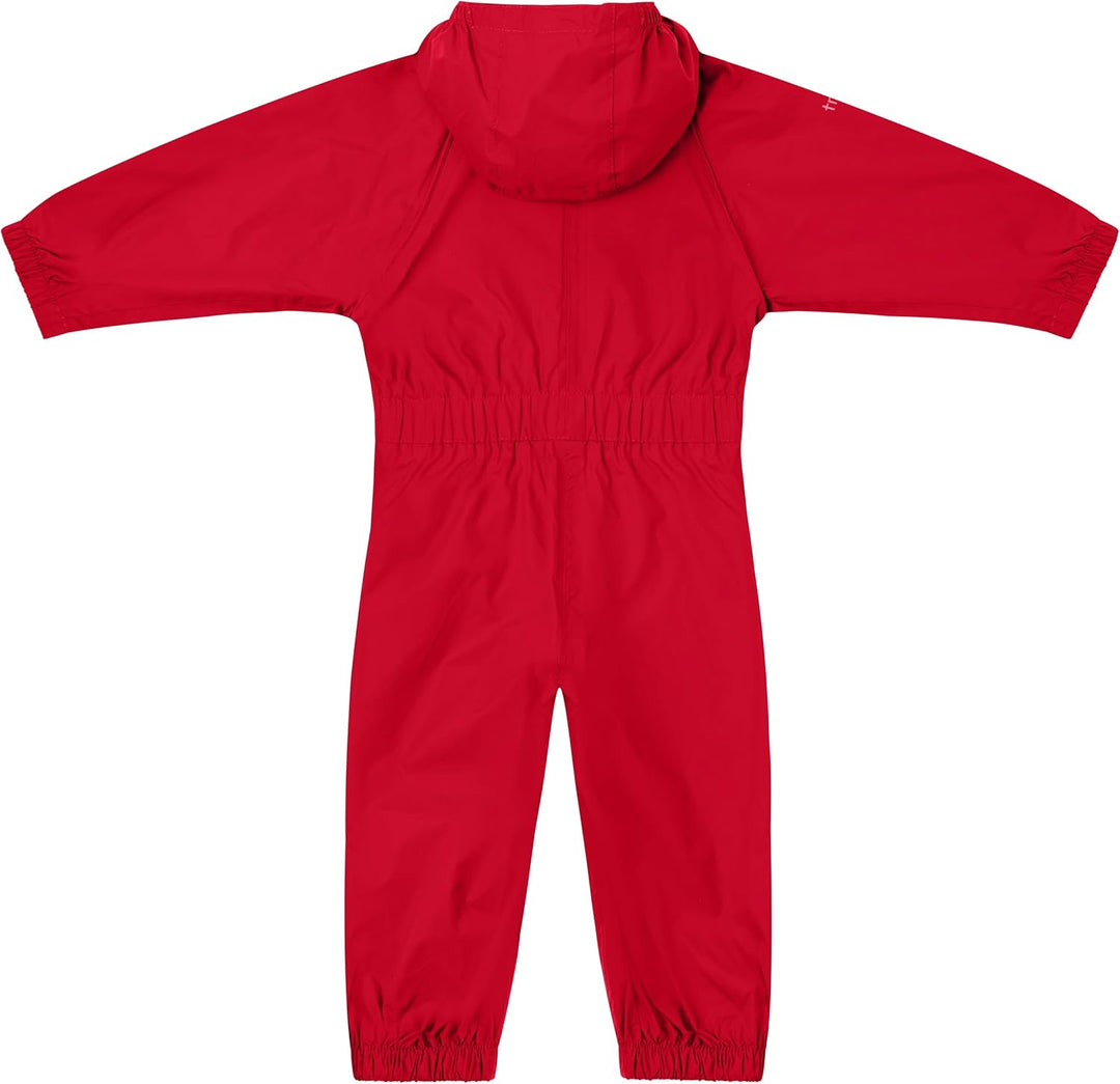 Trespass Unisex Kinder Button Regenanzug 6-12 Monate Rot, 6-12 Monate Rot
