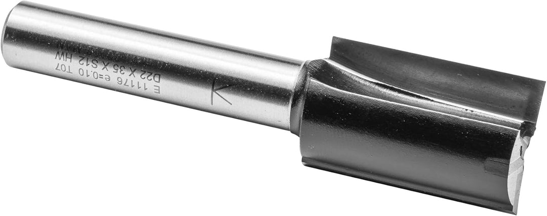 ENT 11176 Nutfräser HW, Schaft (S) 12 mm, Durchmesser (D) 22 mm, NL 35 mm, SL 55 mm, GL 90 mm, mit H