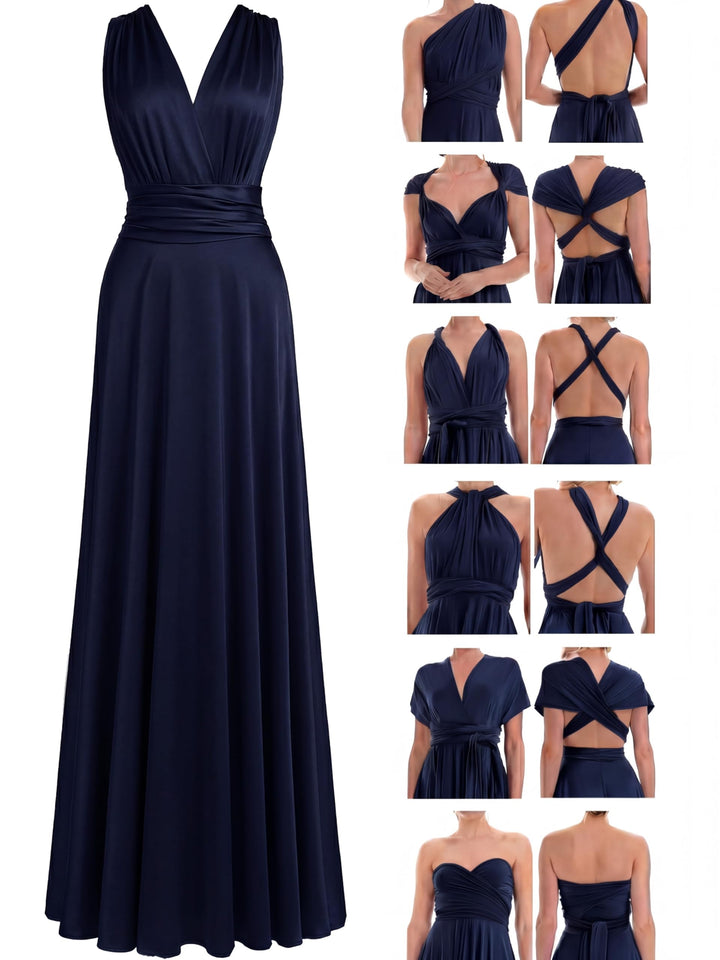 Juvell Brautjungfernkleider lang - Maxi-Kleid - Infinity-Abendkleid - Multiway-Wickelkleid - Abendkl