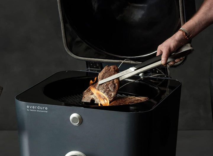 everdure by heston blumenthal Premiumpinzette mit Softgriff Grösse L I Grillpinzette aus gebürstetem