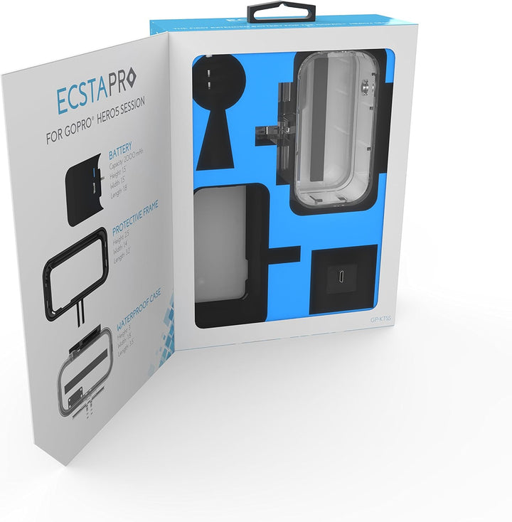 SABRENT Camcorder-Akkus - EcstaPro erweiterte Batterie für GoPro HERO5 Session (GP-KT5S) Battery Ext