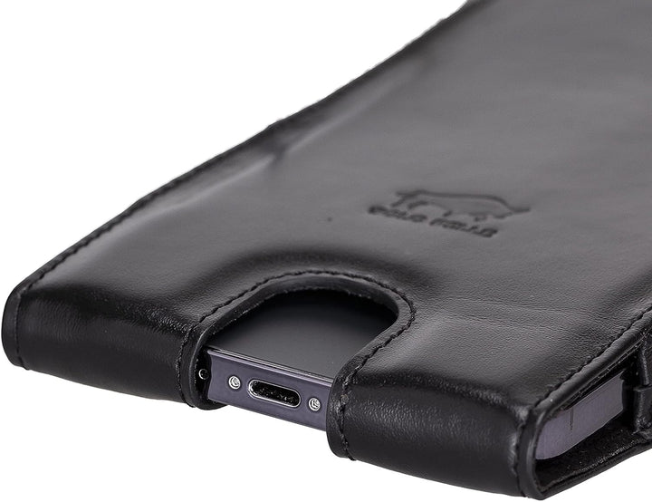 Solo Pelle Lederhülle für das iPhone 14 Plus + 14 Pro Max und alle Geräte bis 6.7 Zoll Case Leder Hü