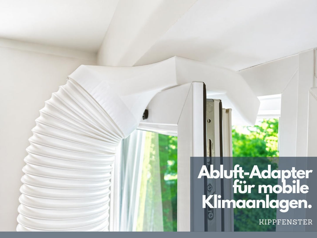 Extra Breiter Fensteradapter 35 cm für mobile Klimaanlagen – Kippfenster Abluftadapter mit 150 mm Sc