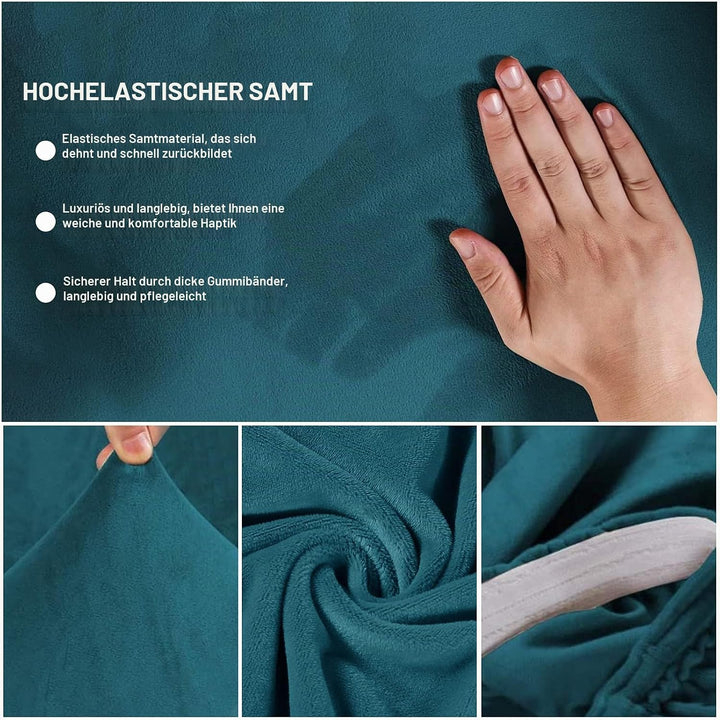 Mingfuxin Armlose Schlafsofabezüge, Stretch-Samt Futon Couchbezug Dicke weiche gemütliche Sofa Schon